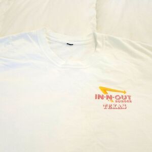 In & Out BURGER TEXAS WHITE T SHIRT! EXCELLENT CONDITION NO STAINS,  RIPS TEARS!